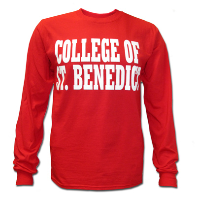 College Of St. Benedict 2 Line Basic Long Sleeve T-Shirt (SKU 11147589166)