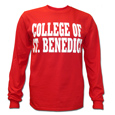 College Of St. Benedict 2 Line Basic Long Sleeve T-Shirt