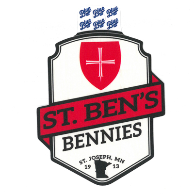 Sticker -St. Ben's Woodgrain