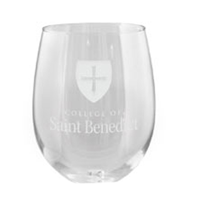 Wine Glass -Stemless Shield Logo Frost (SKU 11625537106)