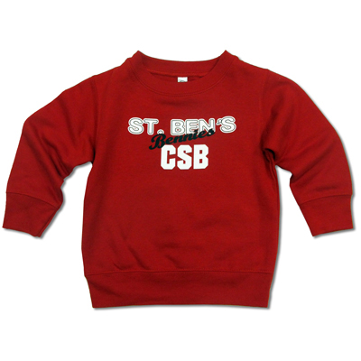Toddler C.S.B. 3 Line Script Crew Sweatshirt (SKU 1169103712)