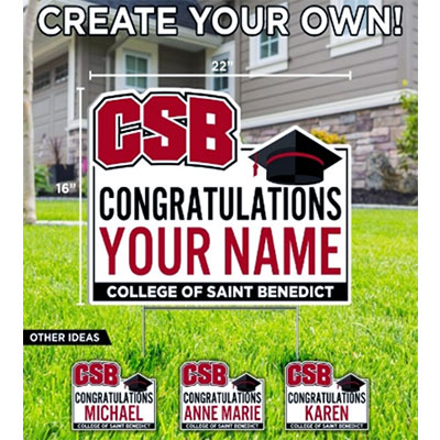 C.S.B. Graduate Custom Yard Sign (SKU 11692119101)