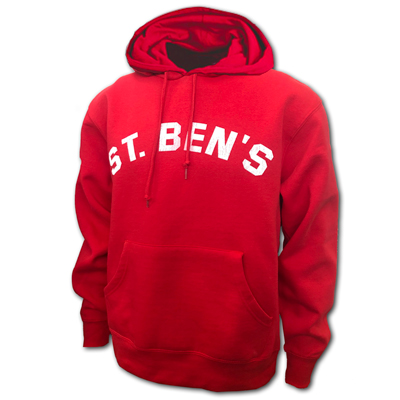 St. Ben's Distressed Arch Hooded Sweatshirt (SKU 11696209173)