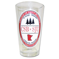 Pint Glass -C.S.B./S.J.U. Label Drinking Glass