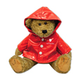 Plush C.S.B. Raincoat Bear