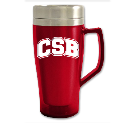 Travel Mug With Handle -C.S.B. Red (SKU 11713753106)