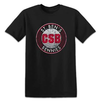 C.S.B. Distressed Circle Short Sleeve T-Shirt (SKU 11736233166)