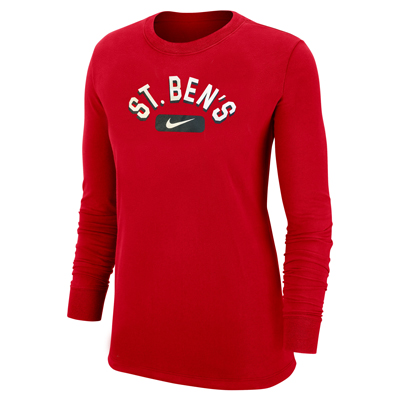 Women's Nike Drifit St. Ben's Swoosh Long Sleeve T-Shirt (SKU 11744092166)