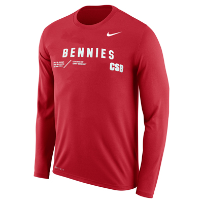 Nike Drifit St. Ben's Swoosh Long Sleeve T-Shirt (SKU 11761228166)