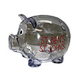 C.S.B.+ S.J.U. Clear Piggy Bank