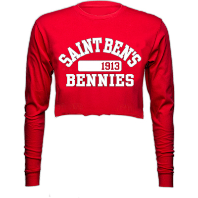Women's Saint Ben's Cropped Long Sleeve T-Shirt