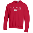 College Of Saint Benedict Embroidered 3 Line Crew Sweatshirt