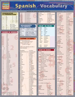 Spanish Vocabulary (SKU 10114070199)