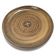 Pottery Plate - Benedictine Cross