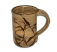 Pottery Mug With Handle - Wheat