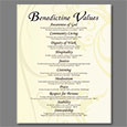 Benedictine Values Print - 11" X 14"