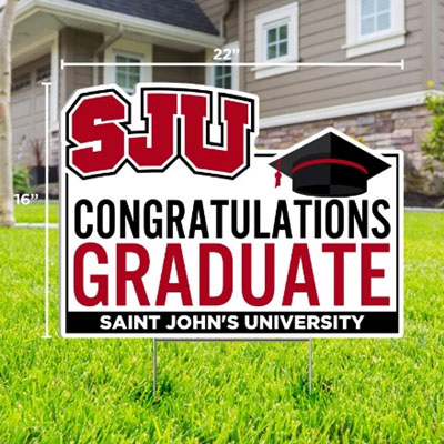 S.J.U. Graduate Yard Sign