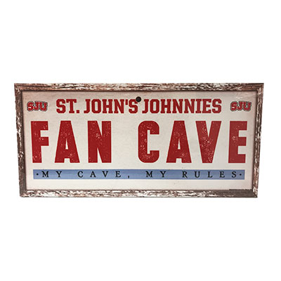 Wooden Sign - Johnnies Fan Cave
