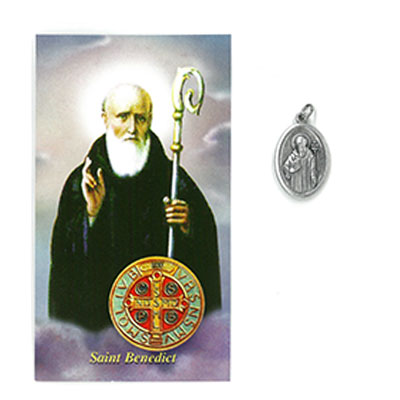 St. Benedict Medal With Prayer Card